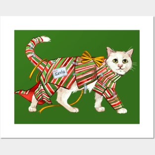 Purrfect Christmas Posters and Art